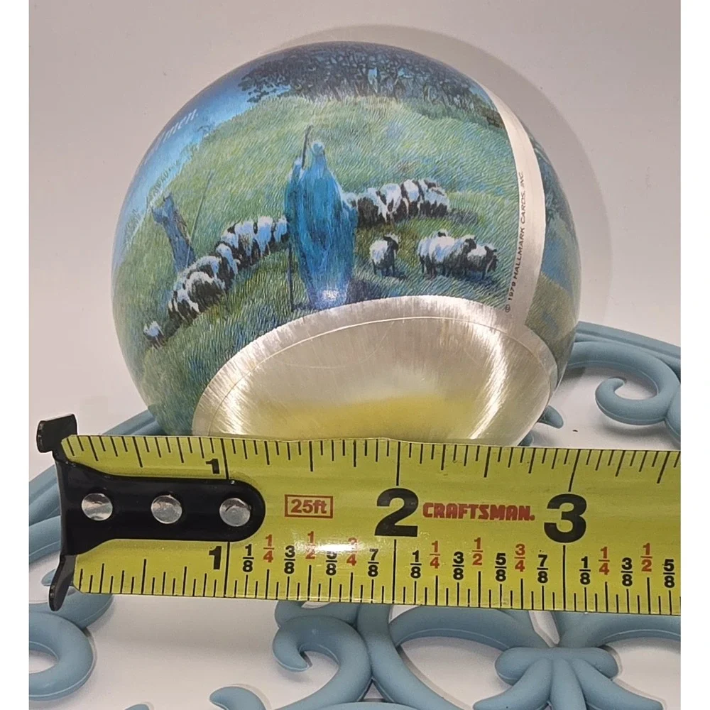 Vintage 1979 Christmas Satin Ball Ornaments 3 Hallmark 1 Joan Walsh Anglund -800